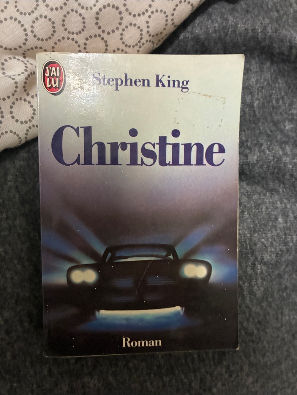 Christine Paperback Book - Black/Blue Cover